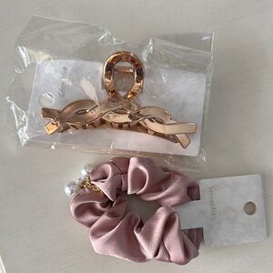 Luxe Pink and Gold Hair Accessories Set